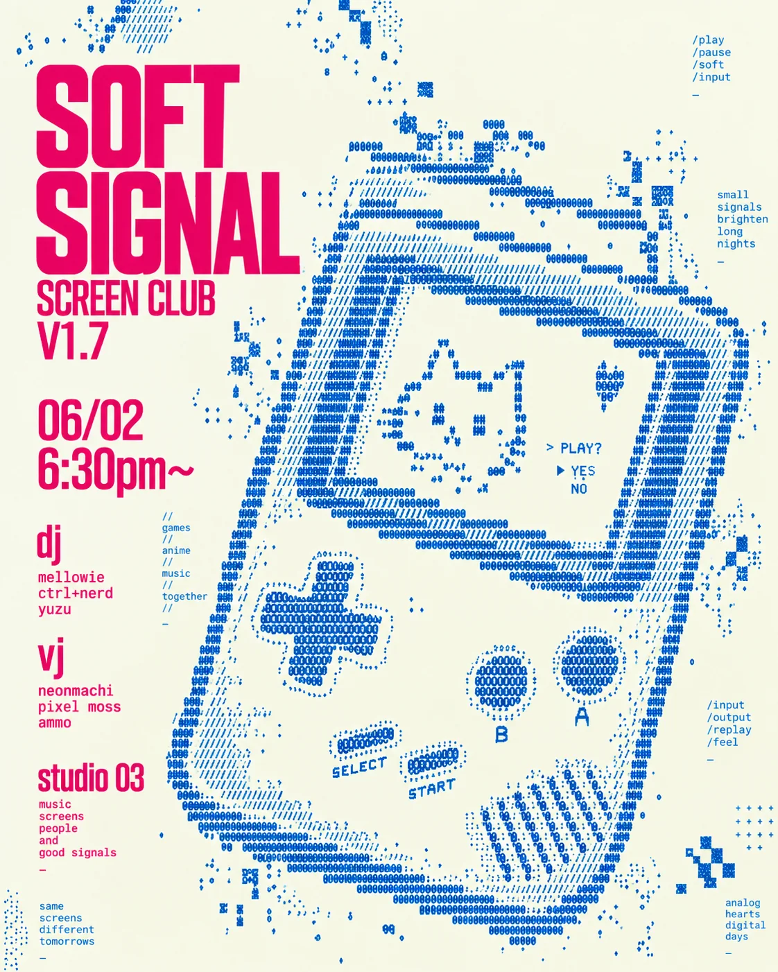 《Soft Signal · 游戏机》海报